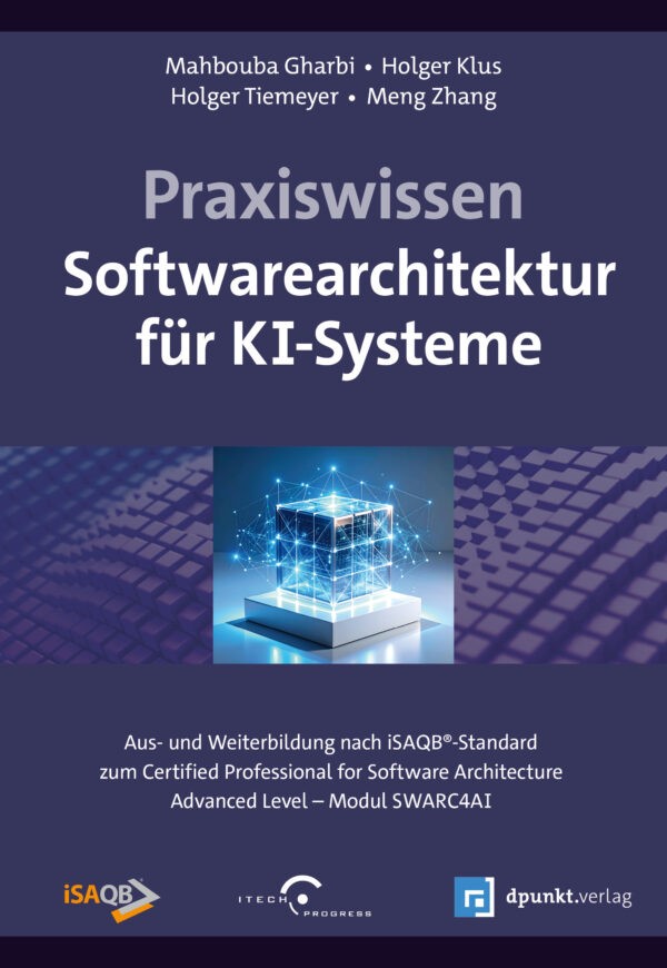 Praxiswissen Softwarearchitektur für KI-Systeme – Buchcover